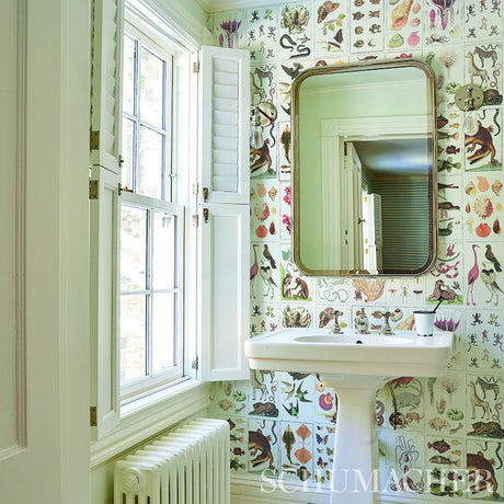 Schumacher Bauhin Soft Multi Wallpaper