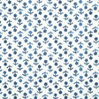 Schumacher Beatriz Indigo Wallpaper