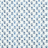 Schumacher Beatriz Indigo Wallpaper