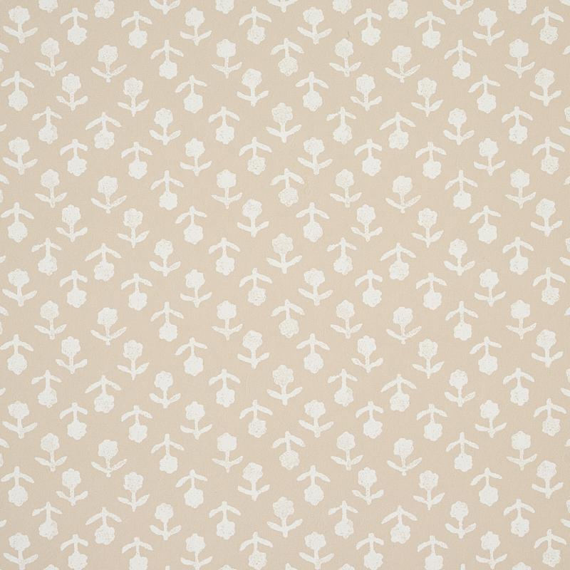 Schumacher Beatriz Natural Wallpaper