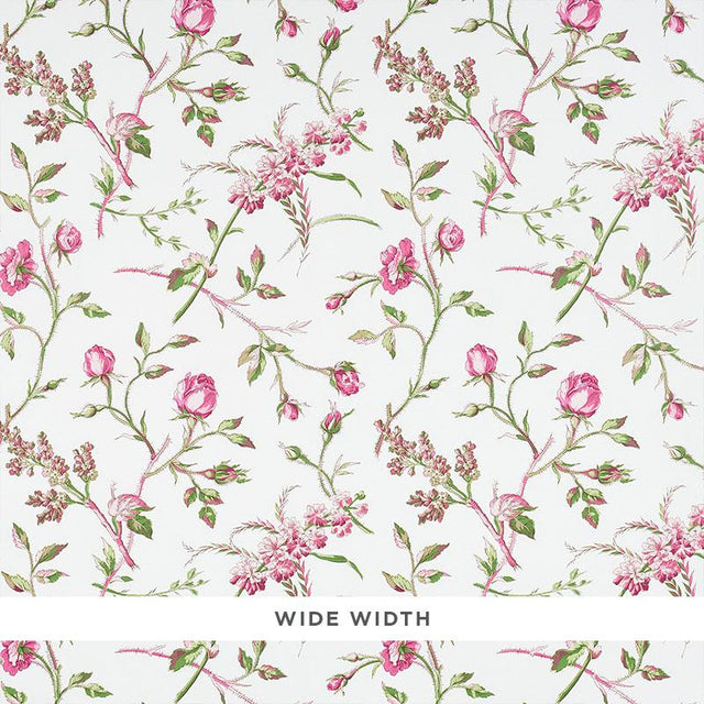 Schumacher Beluze Magenta Wallpaper