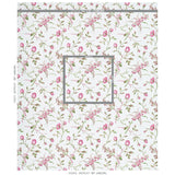 Schumacher Beluze Magenta Wallpaper