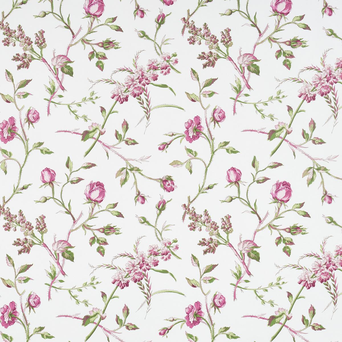 Schumacher Beluze Magenta Wallpaper