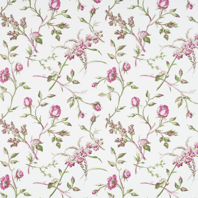 Schumacher Beluze Magenta Wallpaper