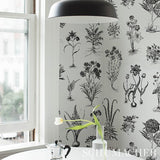 Schumacher Cabot Botanical Large Ivory Wallpaper