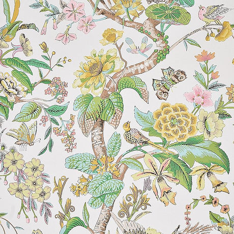 Schumacher Cranley Garden Pink Wallpaper