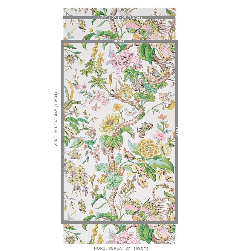 Schumacher Cranley Garden Pink Wallpaper