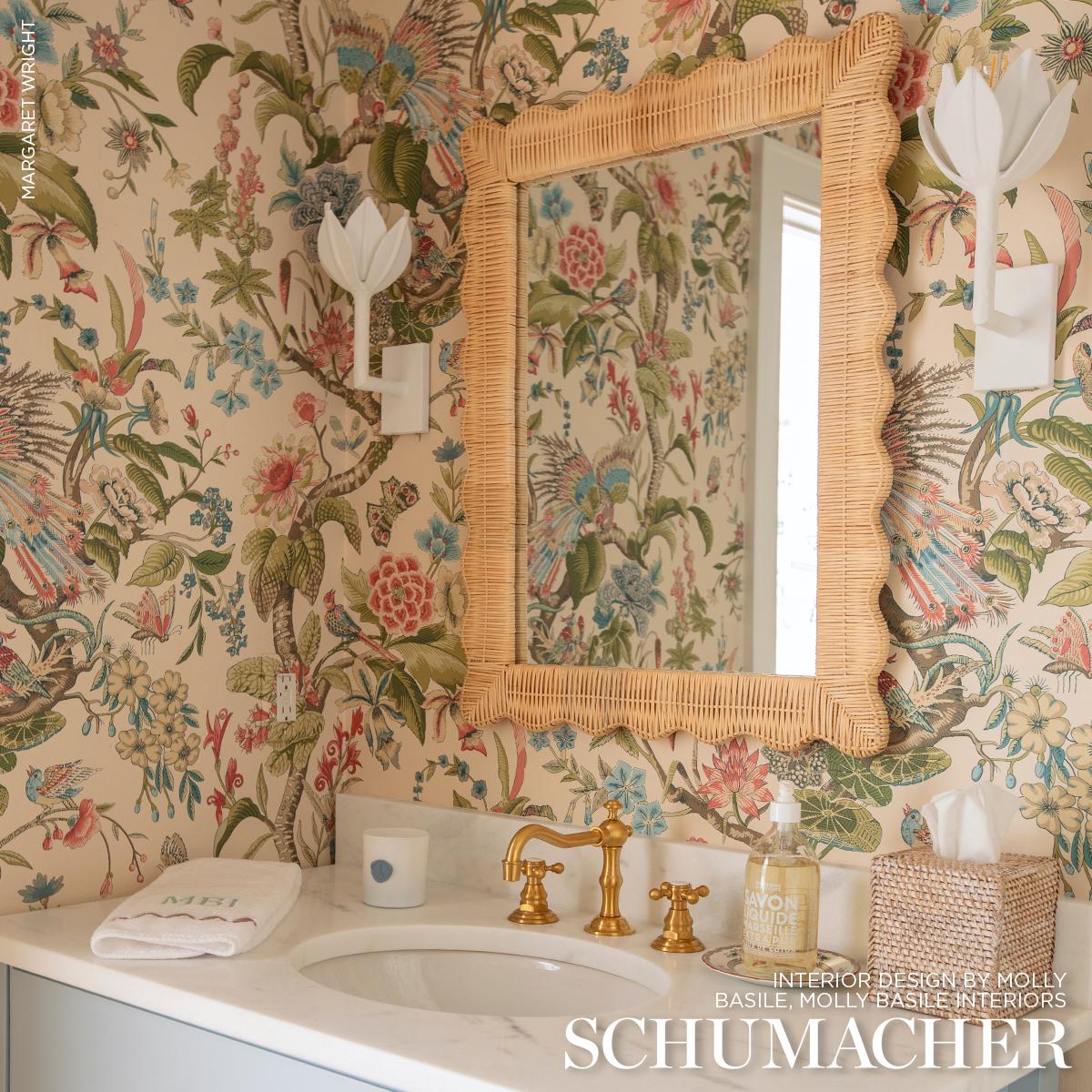 Schumacher Cranley Garden Document Wallpaper
