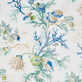 Schumacher Del Tesoro Blue & Green Wallpaper