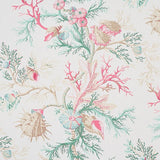 Schumacher Del Tesoro Pink & Aqua Wallpaper