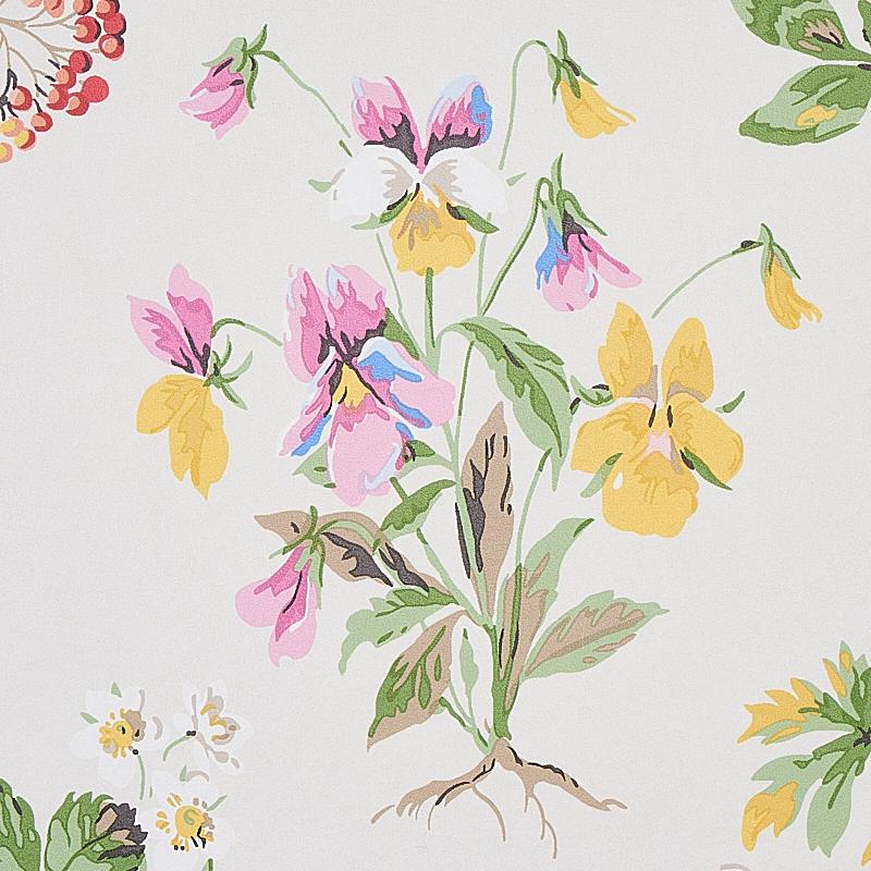 Schumacher Floreana Berry Wallpaper