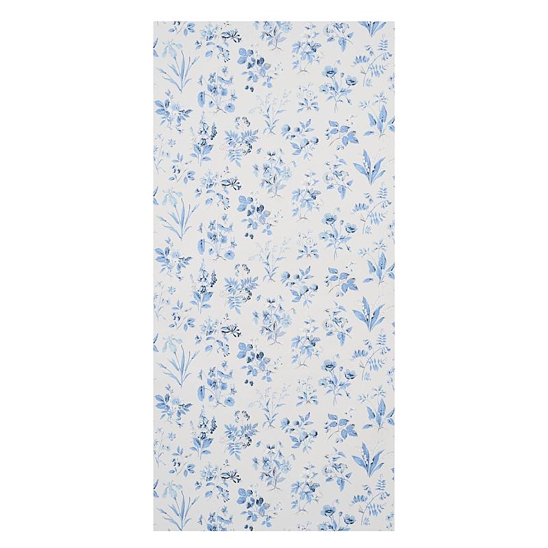 Schumacher Floreana Blue Wallpaper