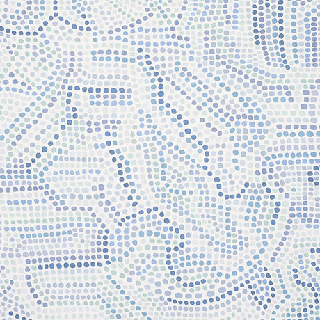 Schumacher Galina Blues Wallpaper