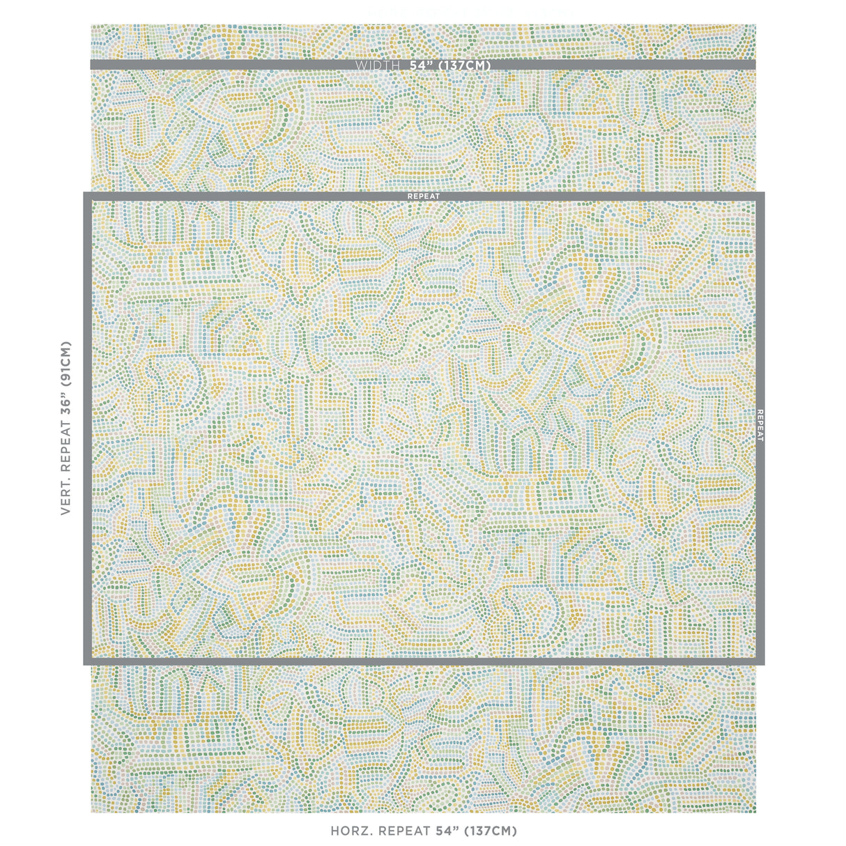 Schumacher Galina Citron Wallpaper