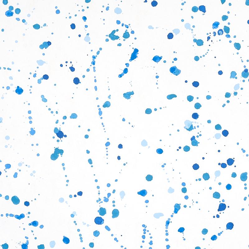 Schumacher Ink Splash Blue Wallpaper