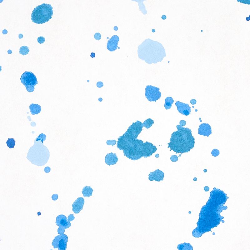 Schumacher Ink Splash Blue Wallpaper
