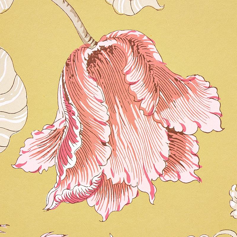 Schumacher Josephine Ochre Wallpaper