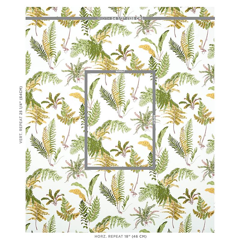 Schumacher Les Fougeres Spring Wallpaper
