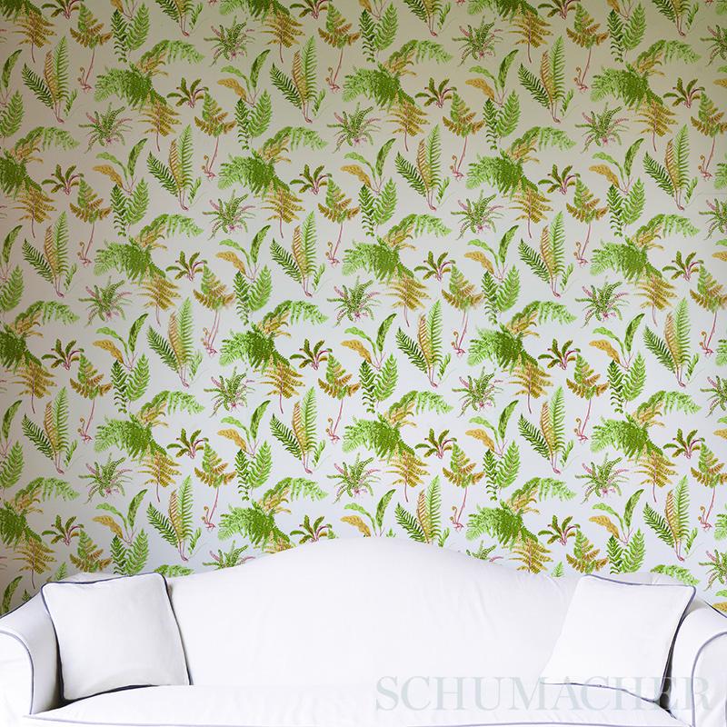 Schumacher Les Fougeres Spring Wallpaper