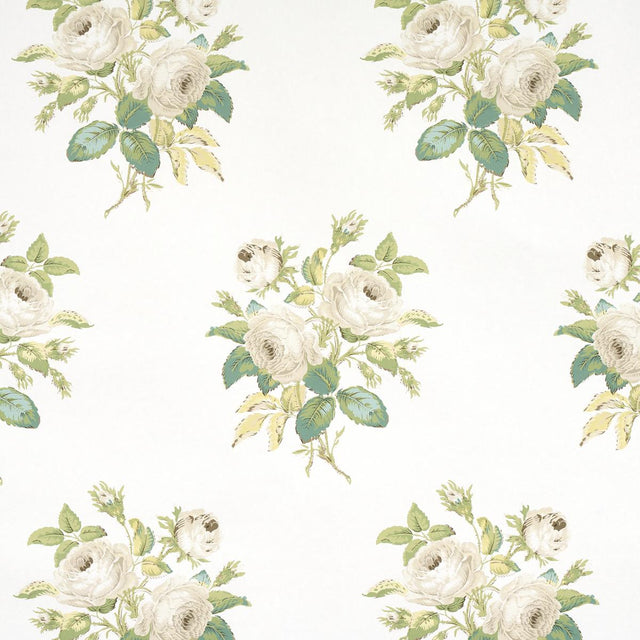 Schumacher Loudon Rose Ivory Wallpaper