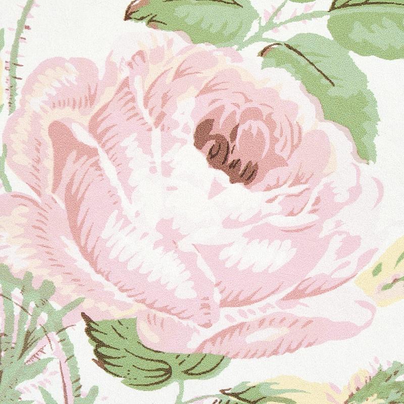 Schumacher Loudon Rose Blush Wallpaper