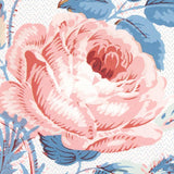 Schumacher Loudon Rose Rose & Blue Wallpaper
