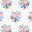 Schumacher Loudon Rose Rose & Blue Wallpaper