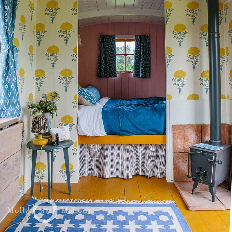 Schumacher Marigold Yellow Wallpaper – DecoratorsBest