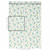 Schumacher Maryam Vine Peacock Wallpaper