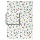 Schumacher Maryam Vine Sky & Plum Wallpaper