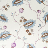Schumacher Maryam Vine Sky & Plum Wallpaper