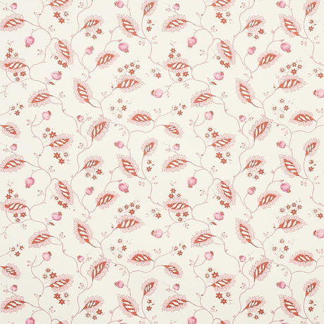 Schumacher Maryam Vine Pink & Red Wallpaper