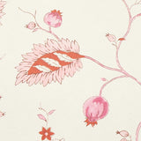 Schumacher Maryam Vine Pink & Red Wallpaper