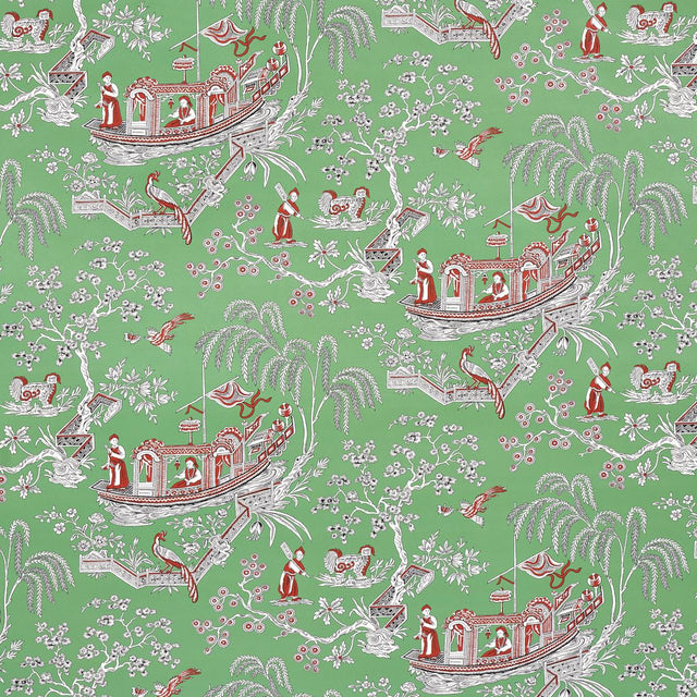Schumacher Matsudana Jade Wallpaper