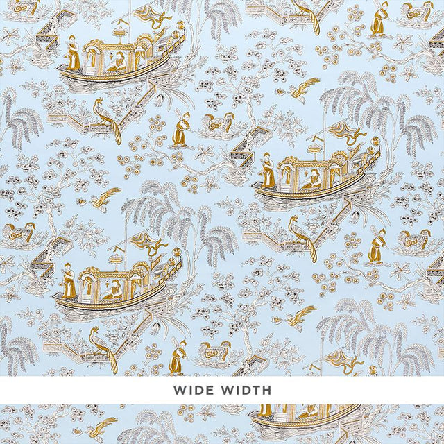 Schumacher Matsudana Blue Wallpaper