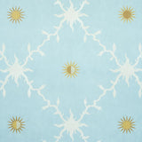 Schumacher Palladio Trellis Sky Wallpaper