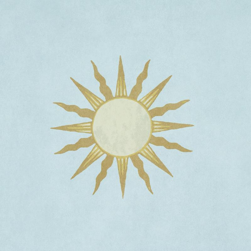 Schumacher Palladio Trellis Sky Wallpaper