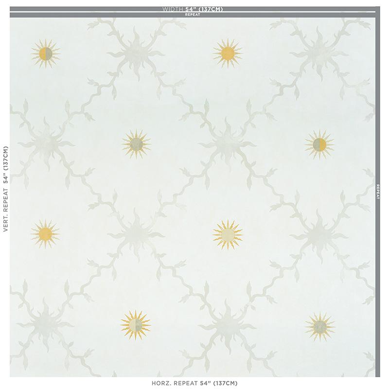 Schumacher Palladio Trellis Neutral Wallpaper