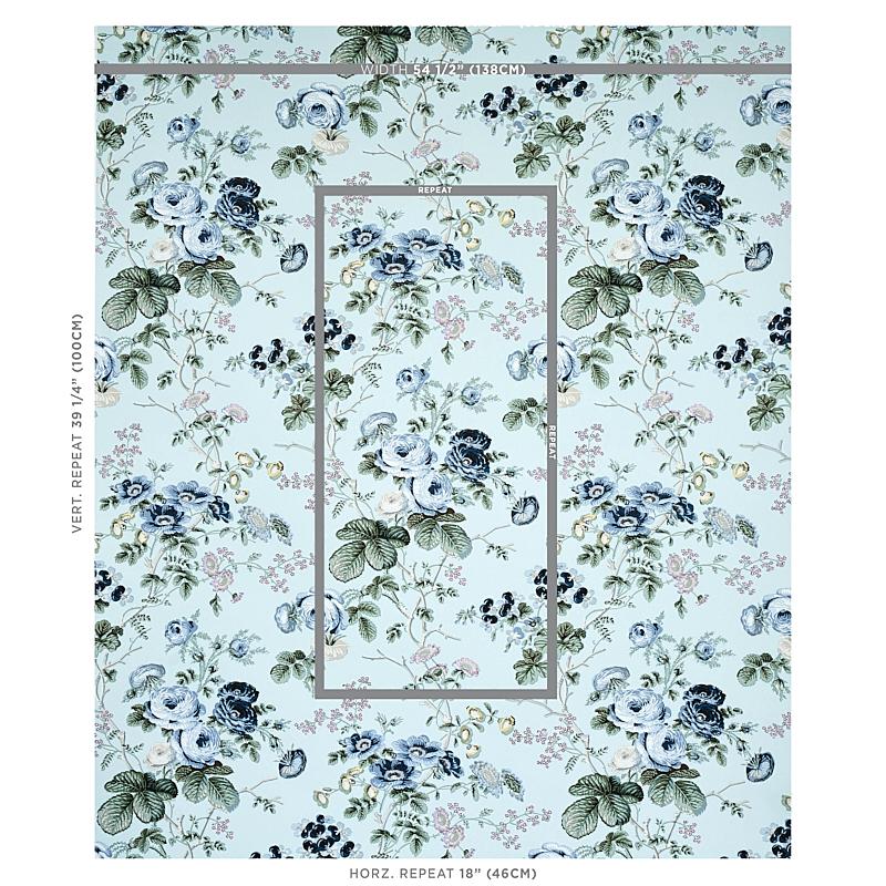 Schumacher Salisbury Celadon Wallpaper