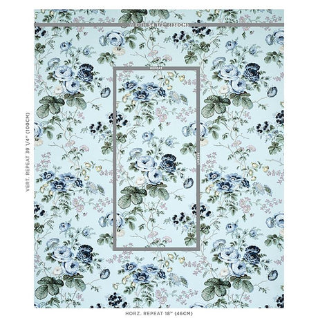 Schumacher Salisbury Celadon Wallpaper