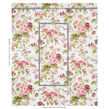 Schumacher Salisbury Garnet Wallpaper