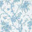 Schumacher San Cristobal Toile Peacock Wallpaper