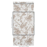 Schumacher San Cristobal Toile Cocoa Wallpaper