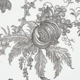 Schumacher San Cristobal Toile Black Wallpaper