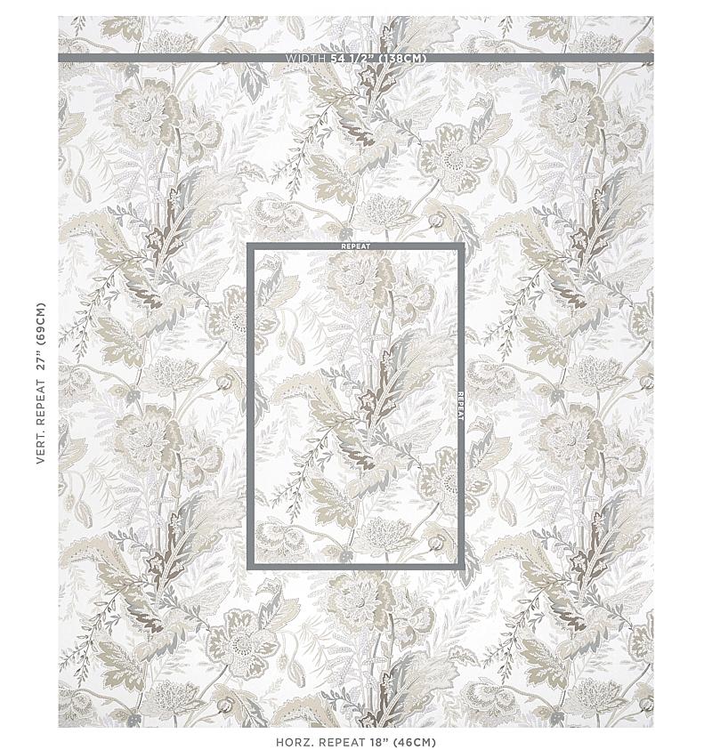 Schumacher Sandoway Vine Linen Wallpaper