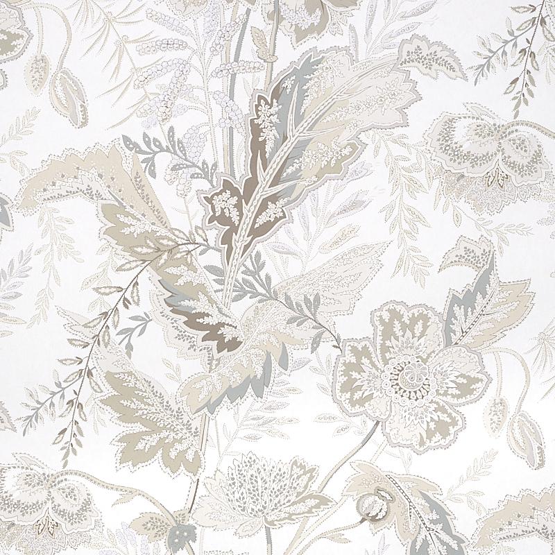 Schumacher Sandoway Vine Linen Wallpaper