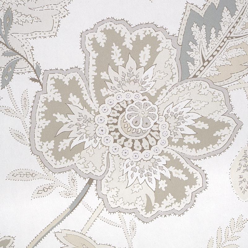 Schumacher Sandoway Vine Linen Wallpaper
