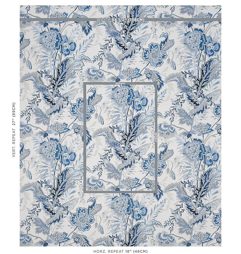 Schumacher Sandoway Vine Delft Wallpaper
