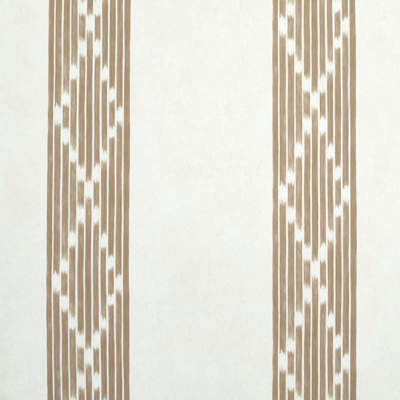 Schumacher Sequoia Stripe Brown Wallpaper
