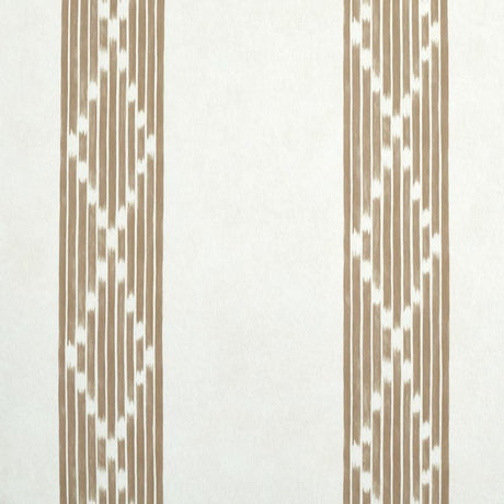 Schumacher Sequoia Stripe Brown Wallpaper